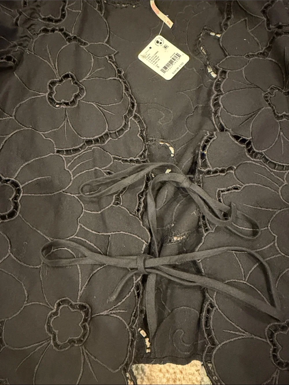 Free People June Eyelet Shirt | Size Small NWT - Picture 4 of 4